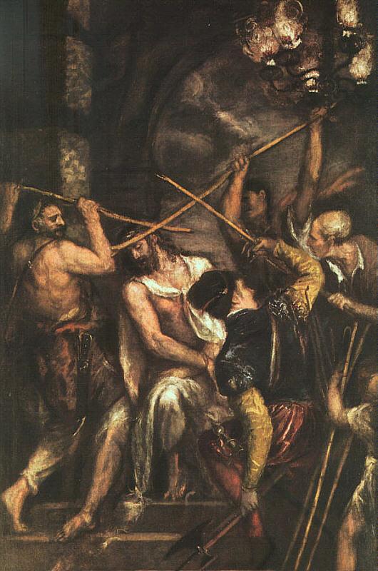  Titian Crowning with Thorns China oil painting art